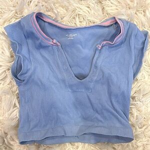 blue/purple urban top
